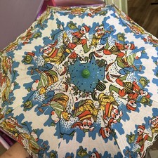 Vintage Childs Cloth Umbrella Toy