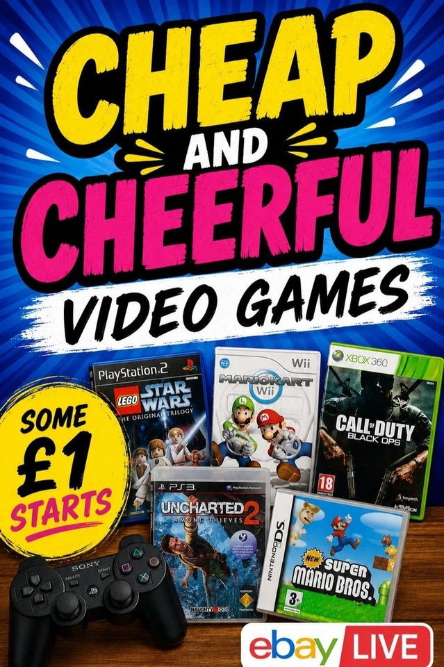 Cheap and Cheerful Video Games inc £1 starts