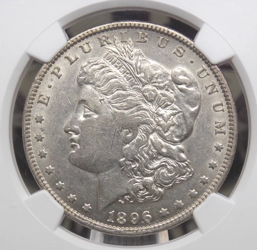 1896 "O" Morgan SILVER Dollar $1 NGC AU53 #032 About Uncirculated ECC&C, Inc.