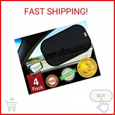 kinder Fluff Car Window Shade (4Pack)-The Only Certified Car Window Sun Shade fo