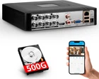 New 4/8 Channel H.265 1080P DVR with Hard Drive 500GB for Security Camera System