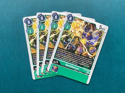 Beetlemon BT7-046 Playset Next Adventure Digimon Card Game x4