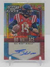 BO WALLACE 2015 PRIZM DRAFT PICKS ROOKIE TIE DYE PRIZM AUTO! #35/49!