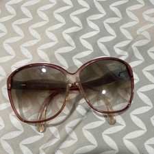 Vintage Piave Italy Oversized Sunglasses Brown Gradient Lens Retro 70s 80s Italy