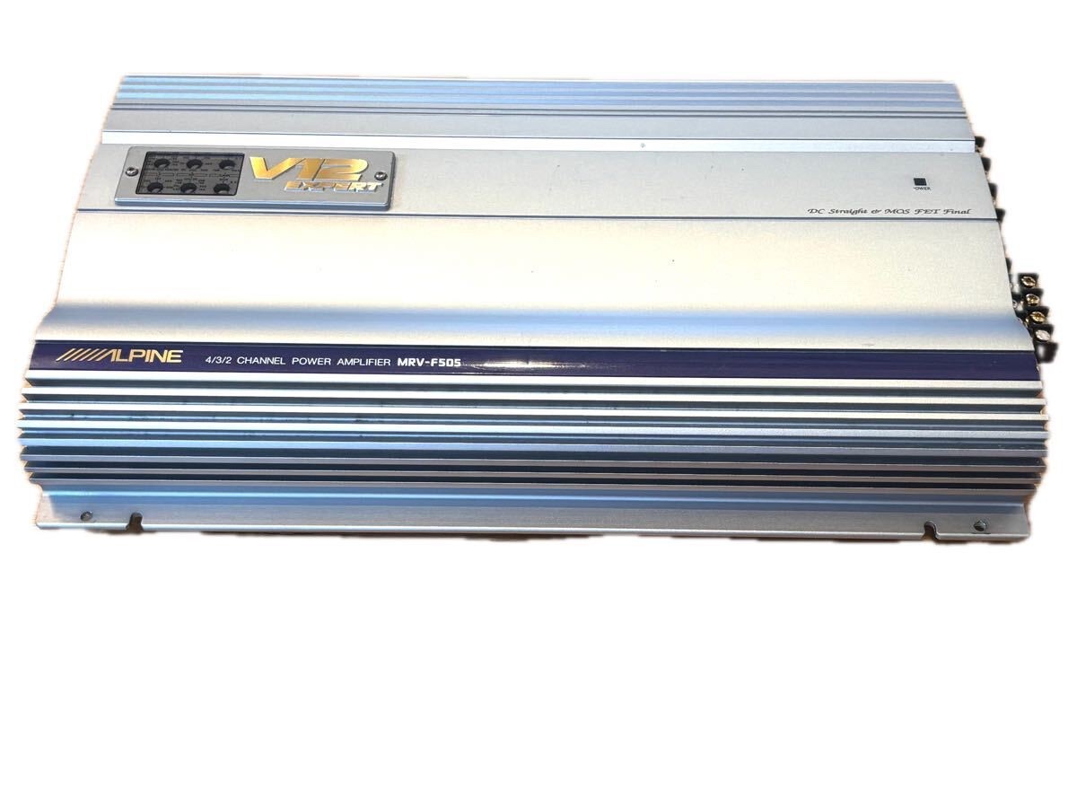 ALPINE V12 Expert MRV-F505アンプ ALPINE MRV-F505 BIGGEST 4 CHANNEL AMP OF THIS SERIES Excellent