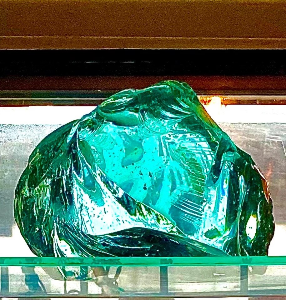 Vidrio Cullet grande de aguamarina vintage (13 libras) - Excelente claridad | Vidrio de escoria Foto 3 de 4