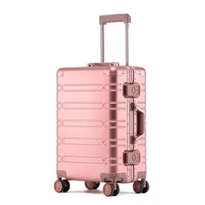 All Aluminum Carry On Luggage Hard Shell Suitcases with Spinner Wheels 