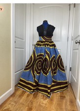 African Print Skirt Women  s Size 10 US New Ankara Traditional Style