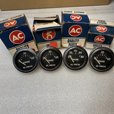 #ad #ad New old stock AC Delco engine oil pressure gauges 4 Total $55.00