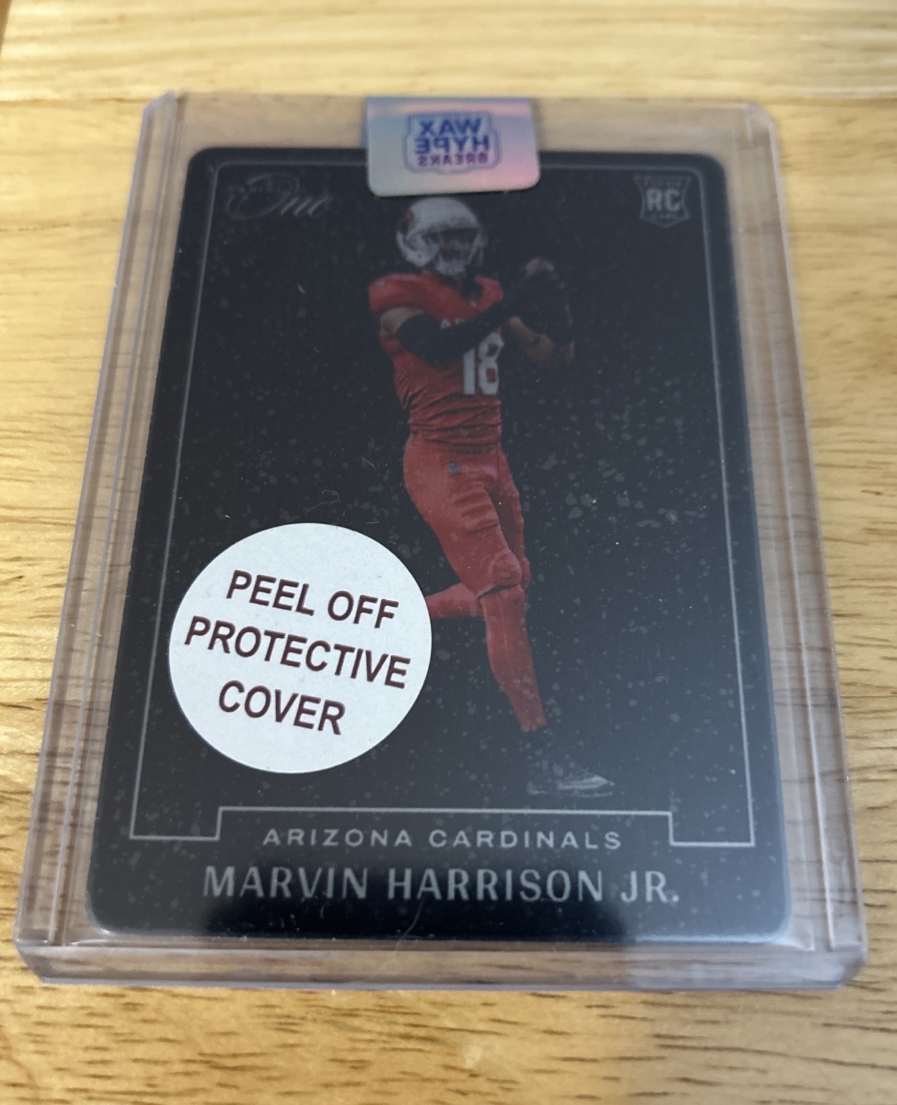 2024 Panini One Marvin Harrison Jr Blank Slate RC Case Hit SP BS-MHJ Rookie