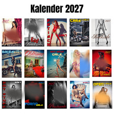 15 verschiedene Erotik Kalender 2027 Wandkalender in A3, A4, A5 + Bonus