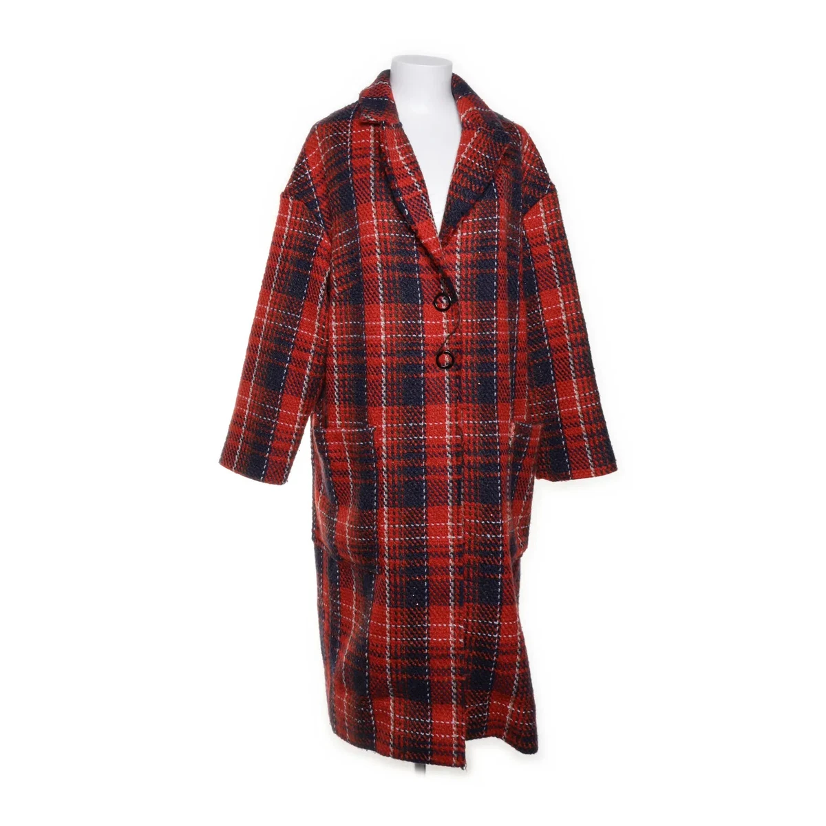 Apart, Mantel, Damen, Größe: 36, Rot/Blau/Weiß/Mehrfarbig, Polyester/Wolle #bj3