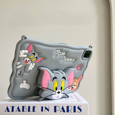 Kids Cartoon Cat Stand Silicone Case For iPad 7/8/9th Gen 10.2' Mini 6 Air 4 11'