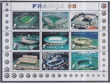 São Tomé and Príncipe 1997 Mint MNH Stadiums FIFA World Cup Football France