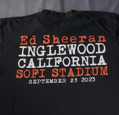 Ed Sheeran Shirt Mens Small Mathematics Tour Inglewood SoFi Stadium LA Exclusive