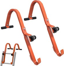 Roof Ladder Hook, 2 Pack Stabilizer, Heavy Orange-Steel-Ladder Hook