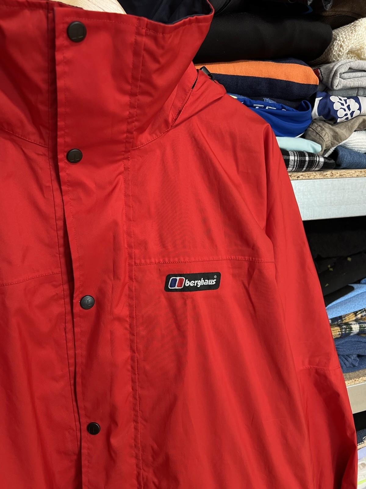 Berghaus Driaqua Vintage Waterproof Jacket Size 16 Breathable Authentic Rare image 2