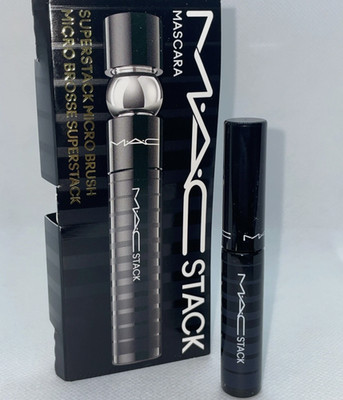 MAC Stack Superstack Micro Brush Mascara ~ Black Stack ~ TravelSize .07 Oz