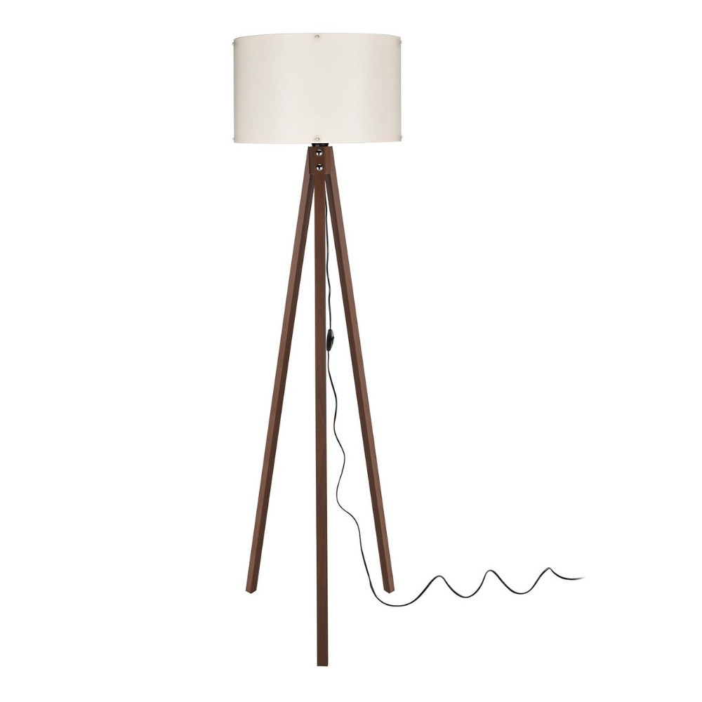 OFFERTA Lampada Aden ASZ1460 Noce | Piantana Tessuto Crema E27