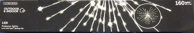 Lumineo 160 LED Warm White Flashing 27'' Polestar Silver Wire