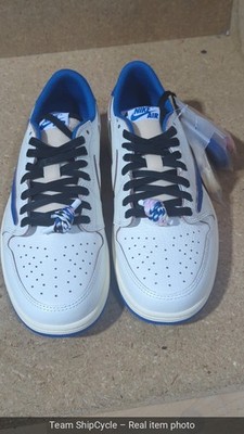 with box Size 10  Fragment Design x Travis Scott x Air Jordan 1 Retro Lo G2U