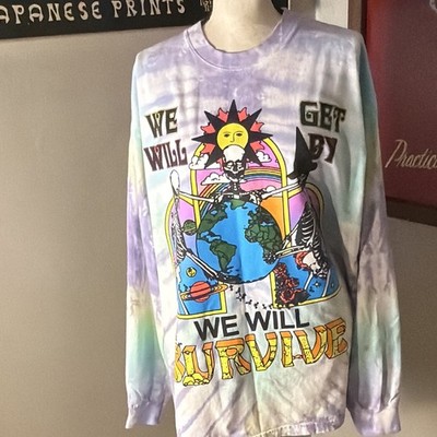 Online Ceramics Grateful Dead Double-Sided Long Sleeve Tee XL 31 x 25 inches.