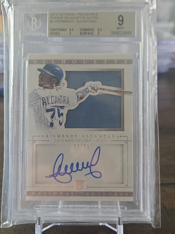 2014 Panini National Treasures Rc Silhouette Arismendy Alcantara Jersey Auto BGS