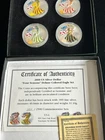 Set of 4 2000 1 oz .999 - 4oz total - American Silver Eagles w Box & COA +MINT+