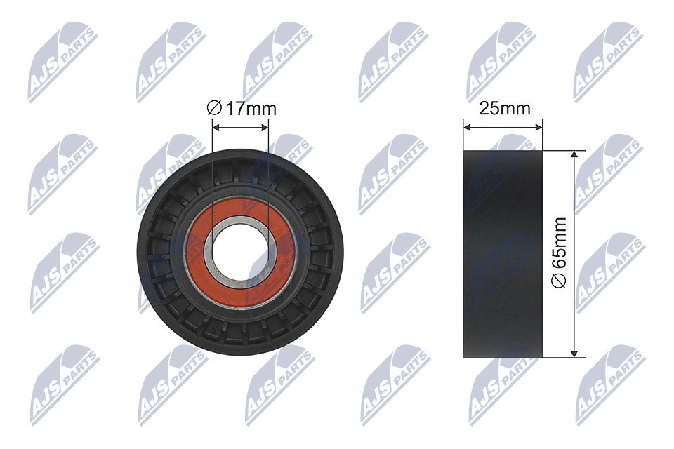 N.T.Y. RNK-PL-023.NTY Tensioner Pulley, V-ribbed belt for CHEVROLET