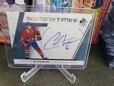 2022-23 Upper Deck SP Authentic Sign of the Times Auto Chris Wideman #SOTT-CW