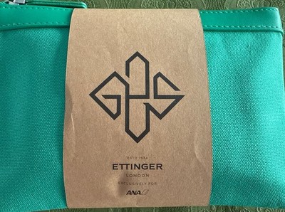 New NWT ETTINGER London ANA Airlines Business Class Amenity Kit Toiletry Bag