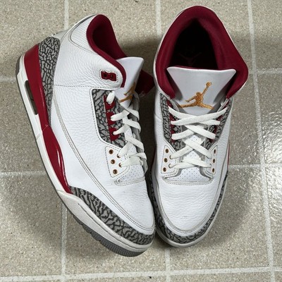 Air Jordan 3 Retro Cardinal Red CT8532-126 Men s Size 12 Basketball Nike