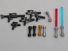 LEGO Weapons Accessories Lot Star Wars Blasters & Lightsabers Mixed Parts