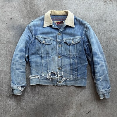 Vintage 60s Lee Storm Rider Jacket 101LJ Size 40R Distressed