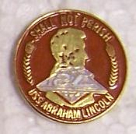 Hat Pin Military U S Navy ship USS Abraham Lincoln NEW Lapel Pin Push Pin
