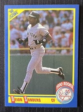 Deion Sanders #586 Score 1990 (Rookie) Baseball Card, Pristine Condition. B-11