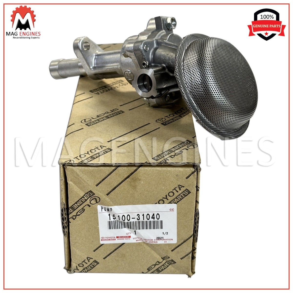 はみ 15100-31040 GENUINE OEM TOYOTA OIL PUMP ASSY 12R 1.6L FOR HIACE
