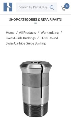 HARDINGE  TD32 Guide Bushing 1-1/16''  RD 46530019010625