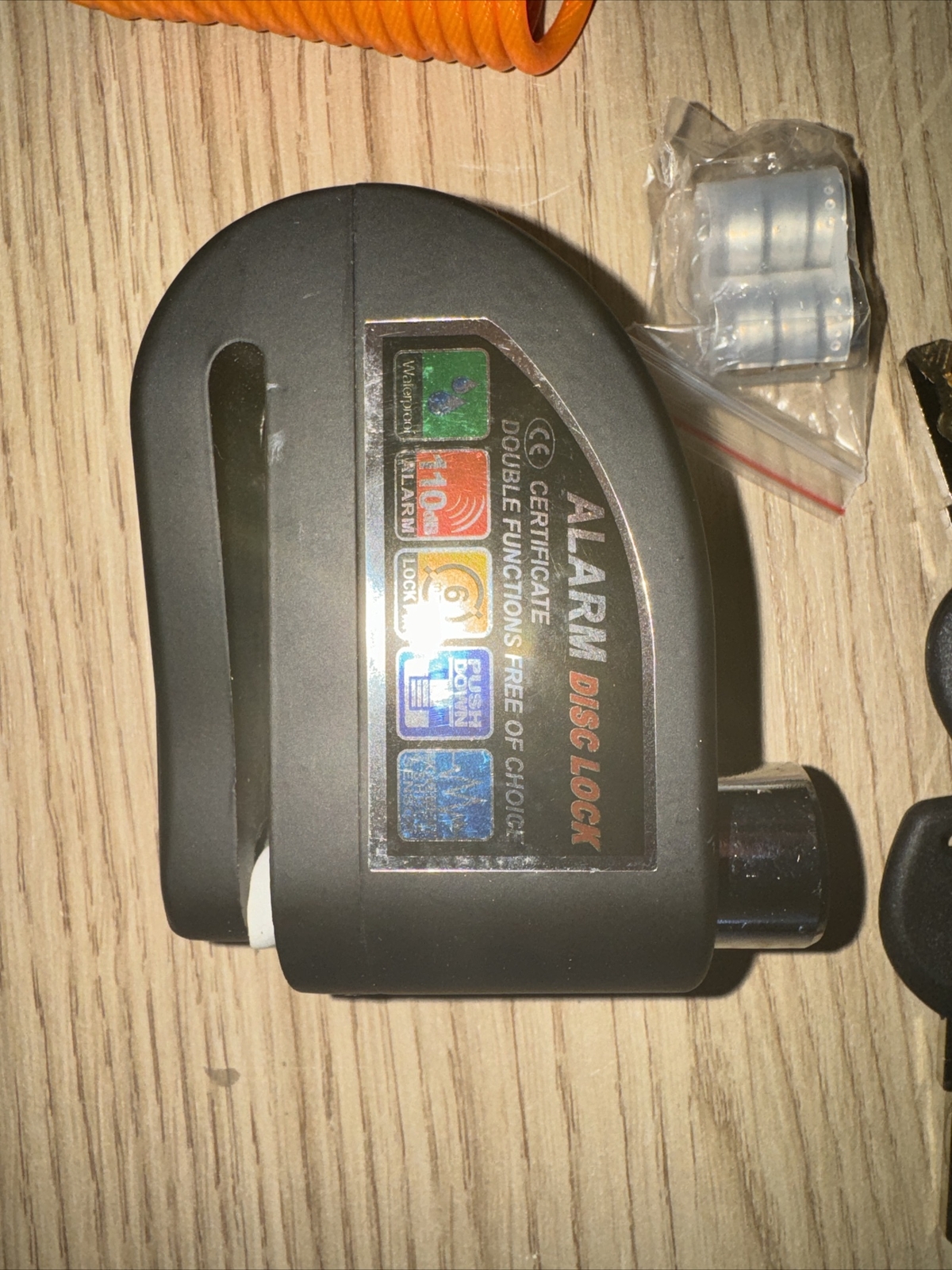 JDC Motorbike Disc Lock Alarm Jaws Yellow for sale online eBay