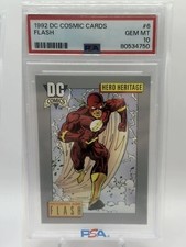 Modern Age FLASH PSA 10 Gem Mint 1992 DC Cosmic Cards 6