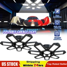Super Bright LED Garage Lights 300W,60000LM Deformable Ceiling Shop Work Lamp US