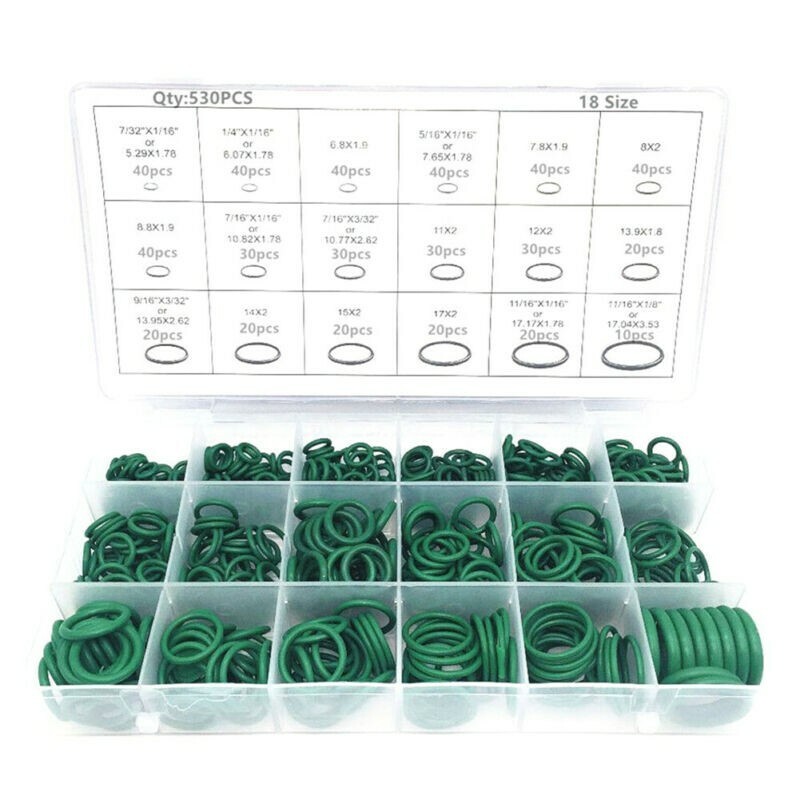 530pcs Set Universal Car O Ring Seal Air Conditioner Rubber Gaskets Kit With Box Ebay