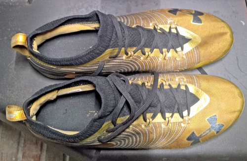 Under Armour Spotlight MC Football Cleats Gold Size 12 Mens 3020675-900