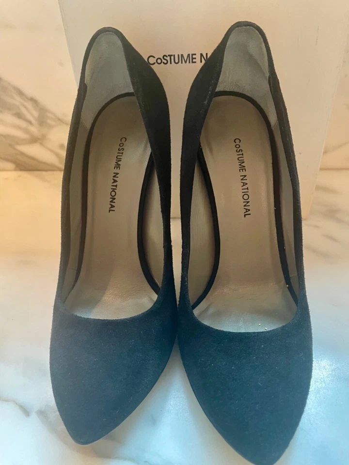 Costume National black suede pumps 37 - Image 3 of 4