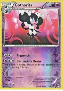 Gothorita 76/149 B&W Boundaries Crossed REVERSE HOLO PERFECT MINT! Pokémon
