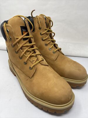 Timberland Direct Attach 6" Steel Toe Wheat Boots Men Size 12 m gr22)  #65016