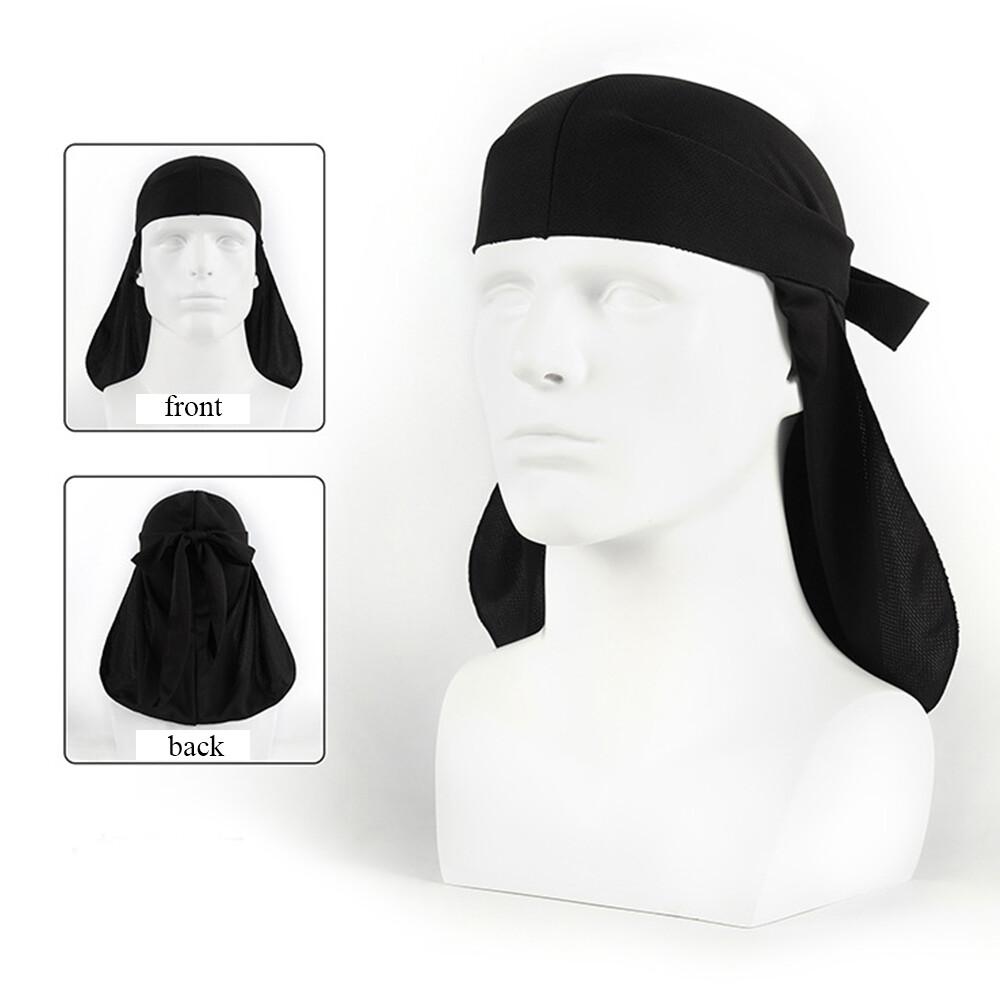 Durag Bandanna Cap Cycling Head Wraps Skull Cap Scarves Caps Motorcycle