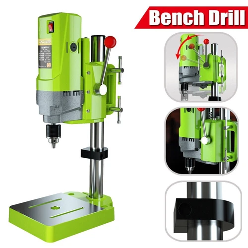 710w Rotary Pillar Drill 5 Speed Heavy Duty Bench Press Drilling Table Stand - Picture 2 of 13