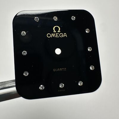 Omega NOS Rare Dial Dial Dial Black Onyx Brilli for Quartz Model (Size in pics)