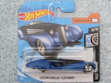 Hot Wheels 2020 #121/250 CUSTOM CADILLAC FLEETWOOD Black with blue fenders @JK